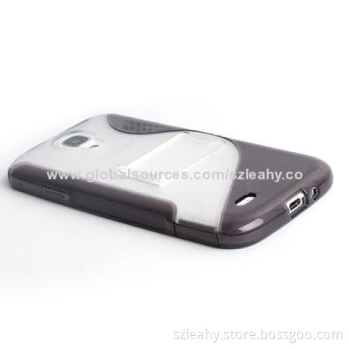 S-shaped appearance mixed case with kickstand for Samsung S4/I9500